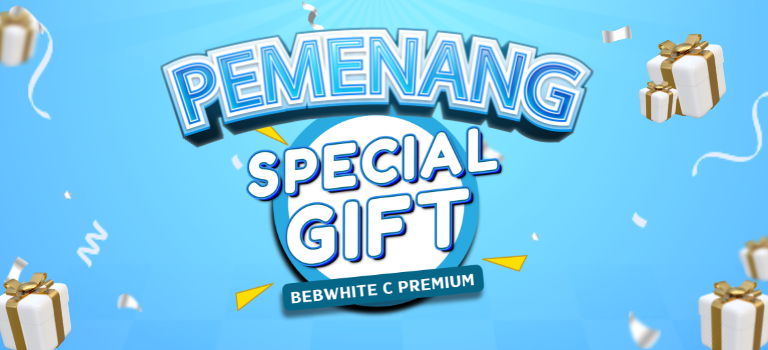 Pengumuman Pemenang Special Gift Bebwhite C Premium headers